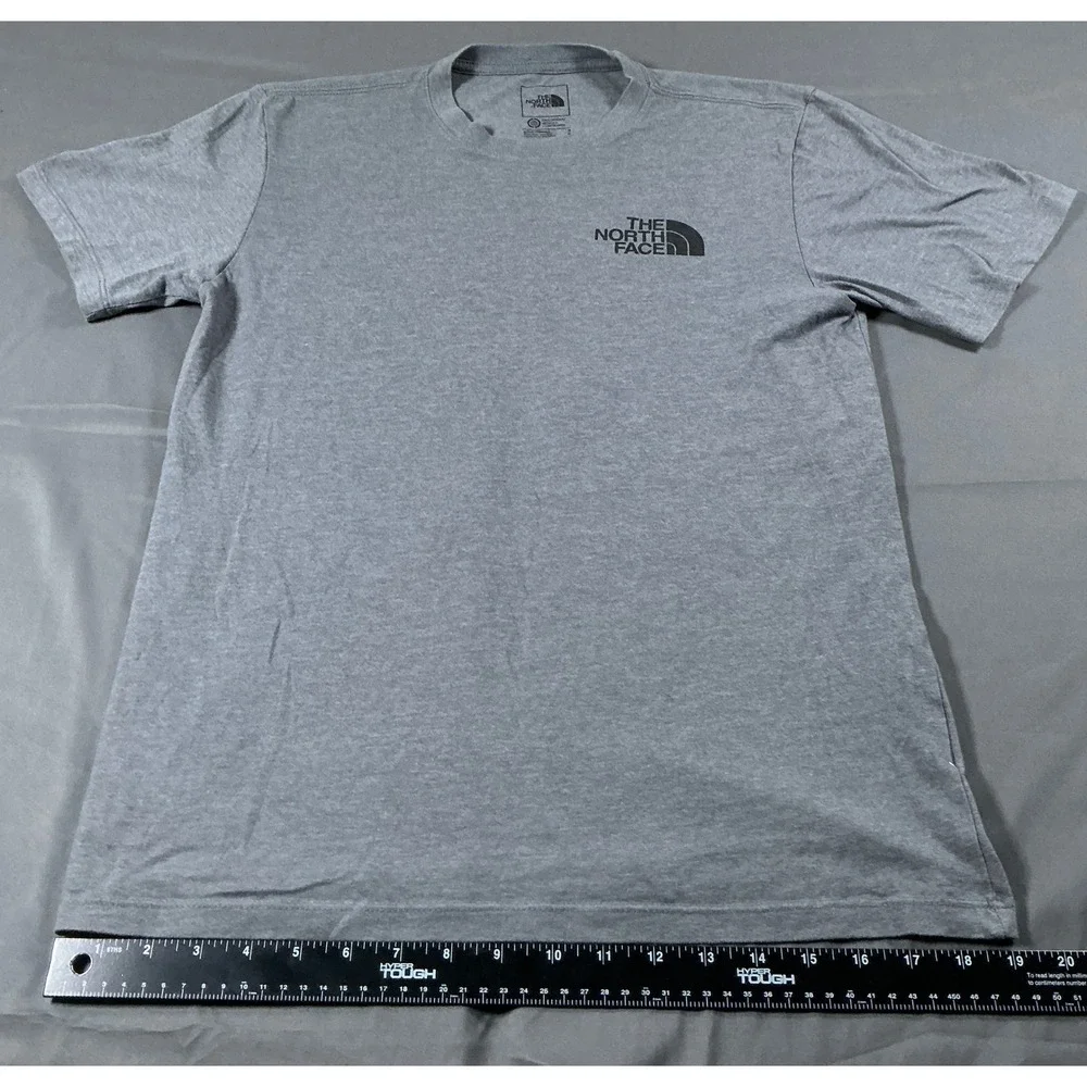 The North Face Mens Gray Bear Graphic Logo T-Shirt Small Short Sleeve Heather